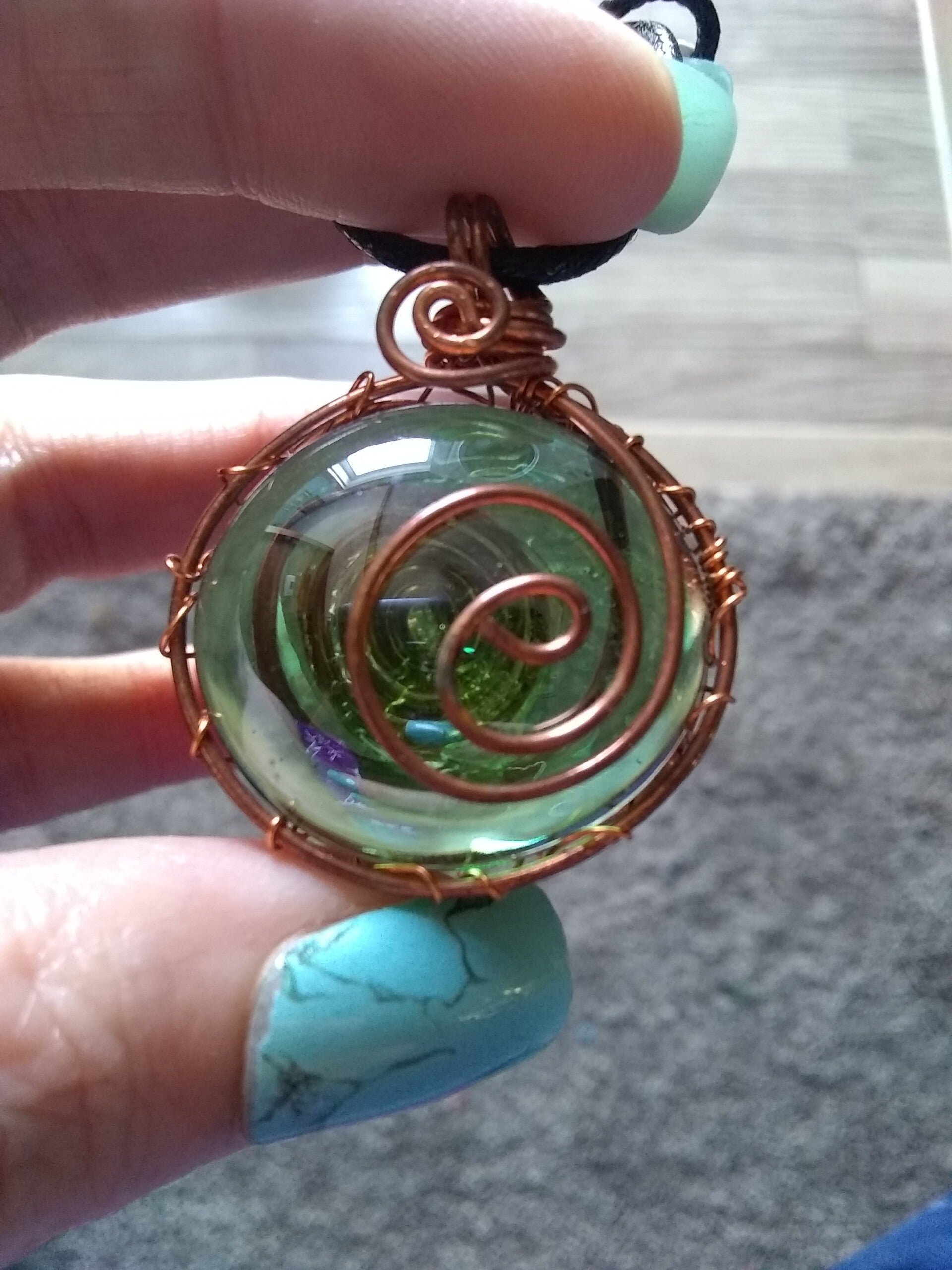 Galaxy Glass Pendant #3