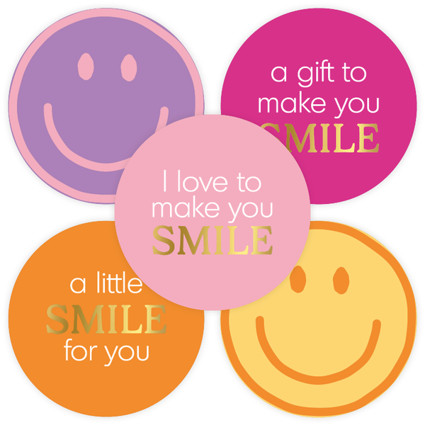 Stickers A gift to make you smile 5 varianten (per 10 stickers)