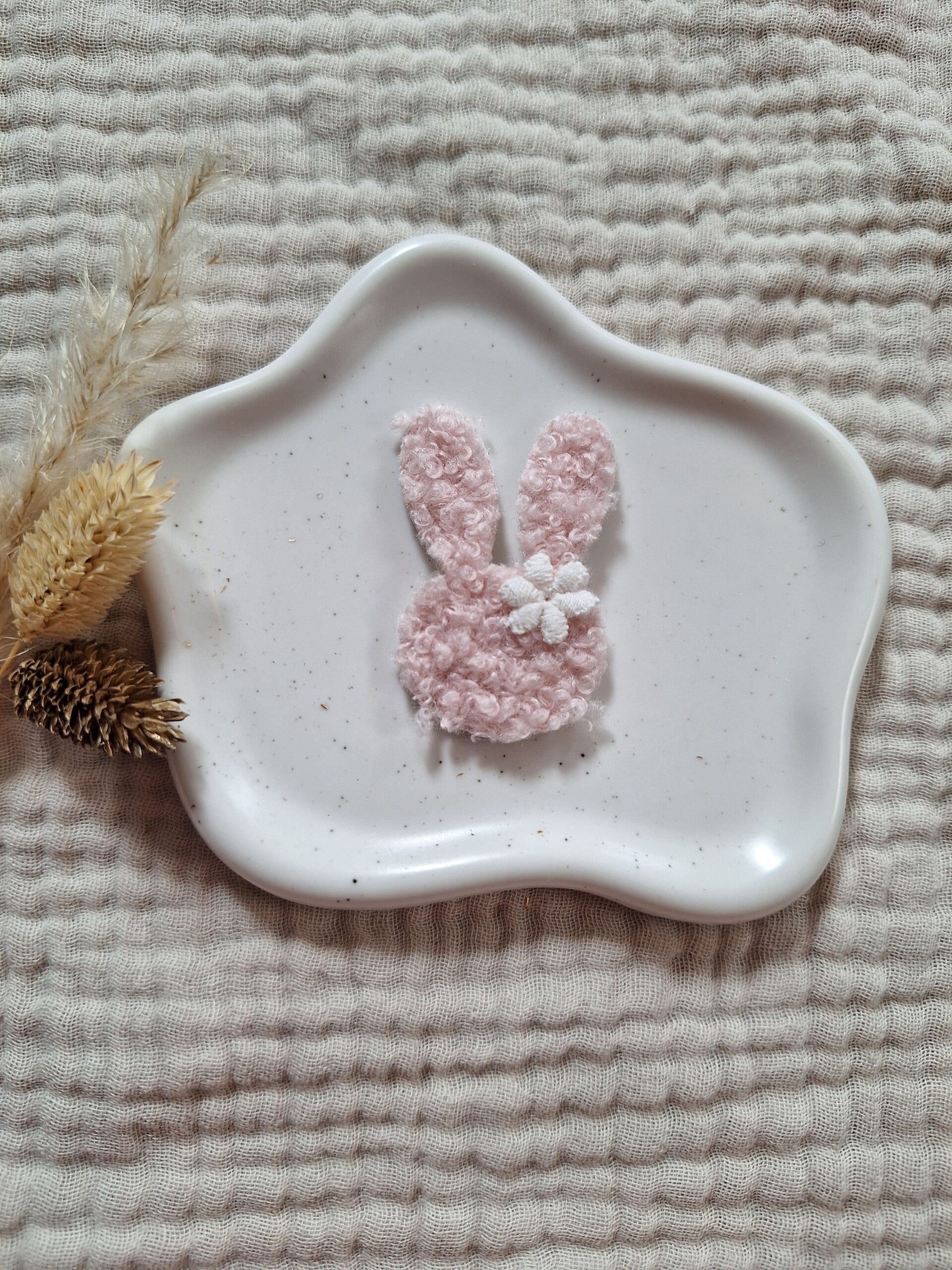 Antislip Bunny - Teddy Pink Bloem