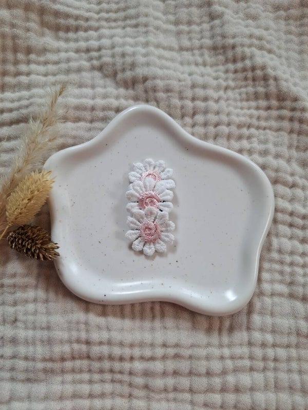 Antislip Flower White-Pink