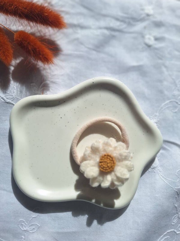 Elastiek woolflower white