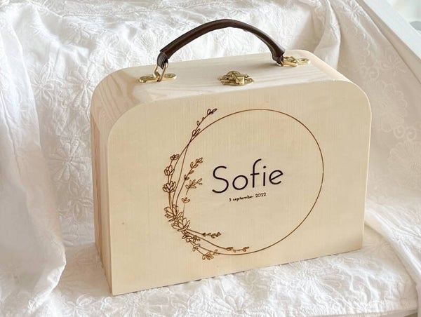 Gepersonaliseerde houten koffer 2