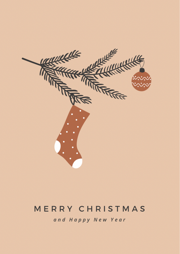 Kerstkaart - Merry Christmas