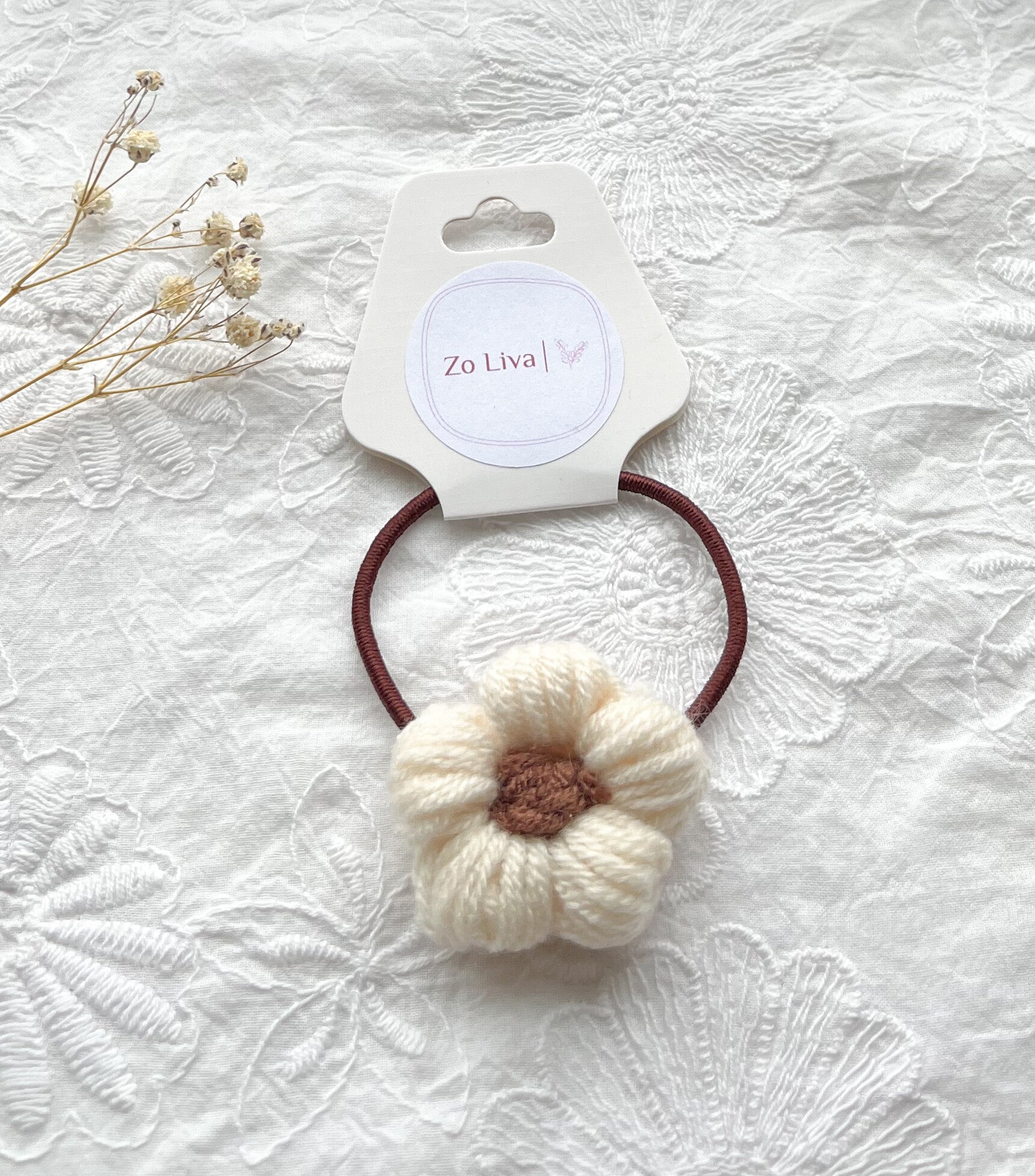 Haarelastiek Wool Daisy