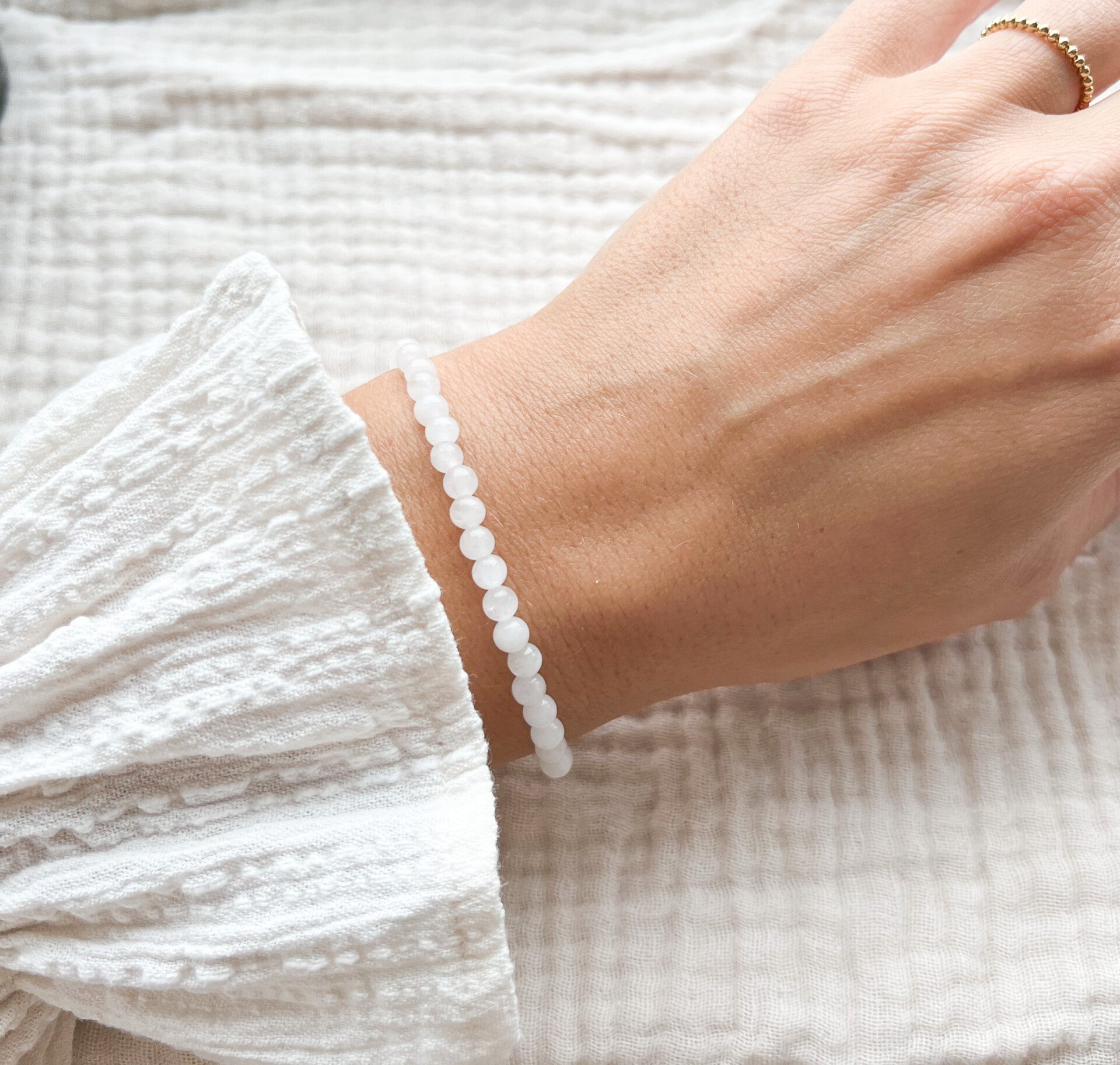 Armband Witte Jade