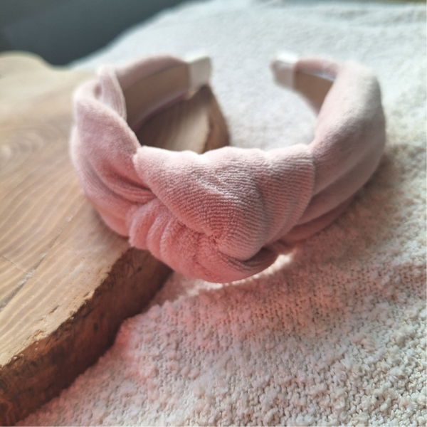 Knoopdiadeem soft pink