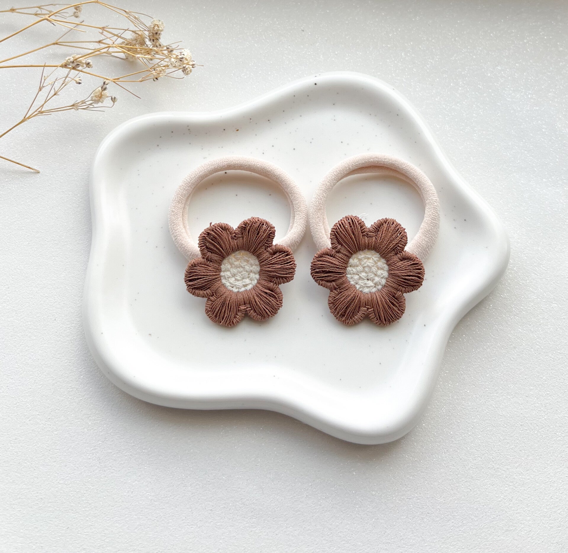 Haarelastieken Maeve - Bruin