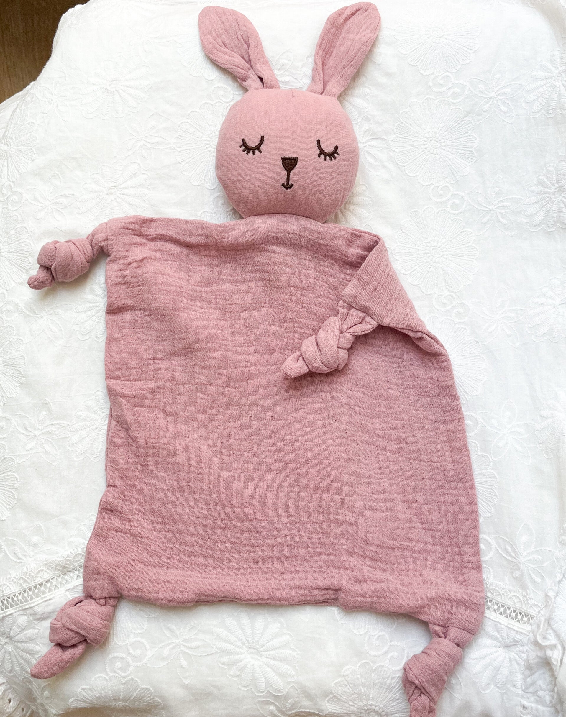 Knuffel/speendoek - Pink