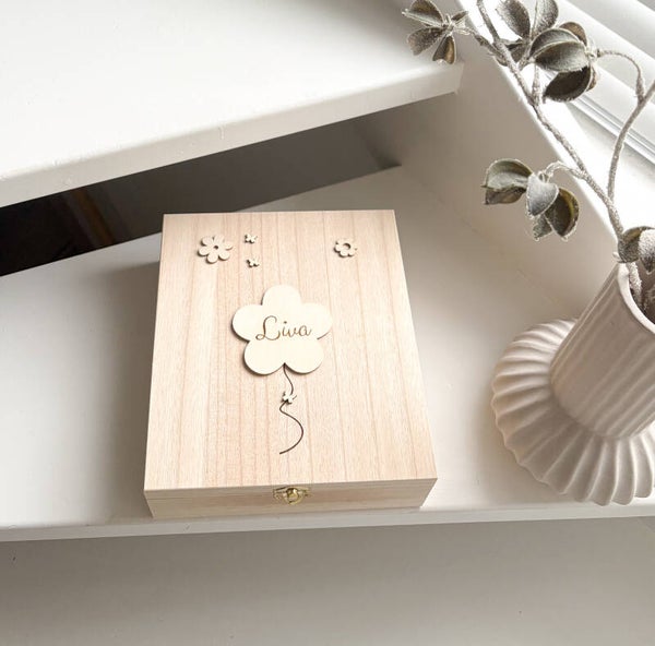 Haarclip box - Bloem
