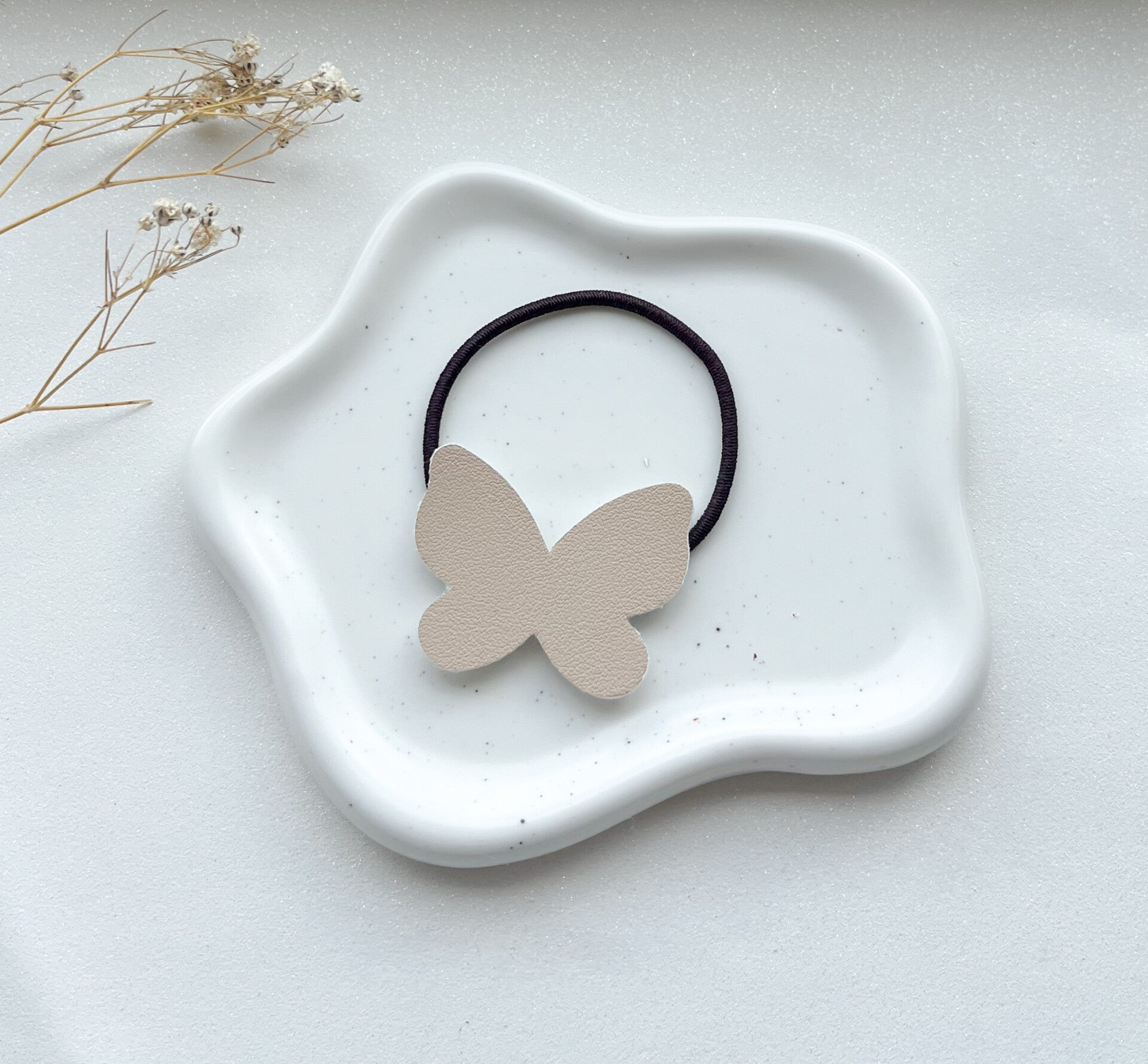Haarelastiek vlinder - Pastel
