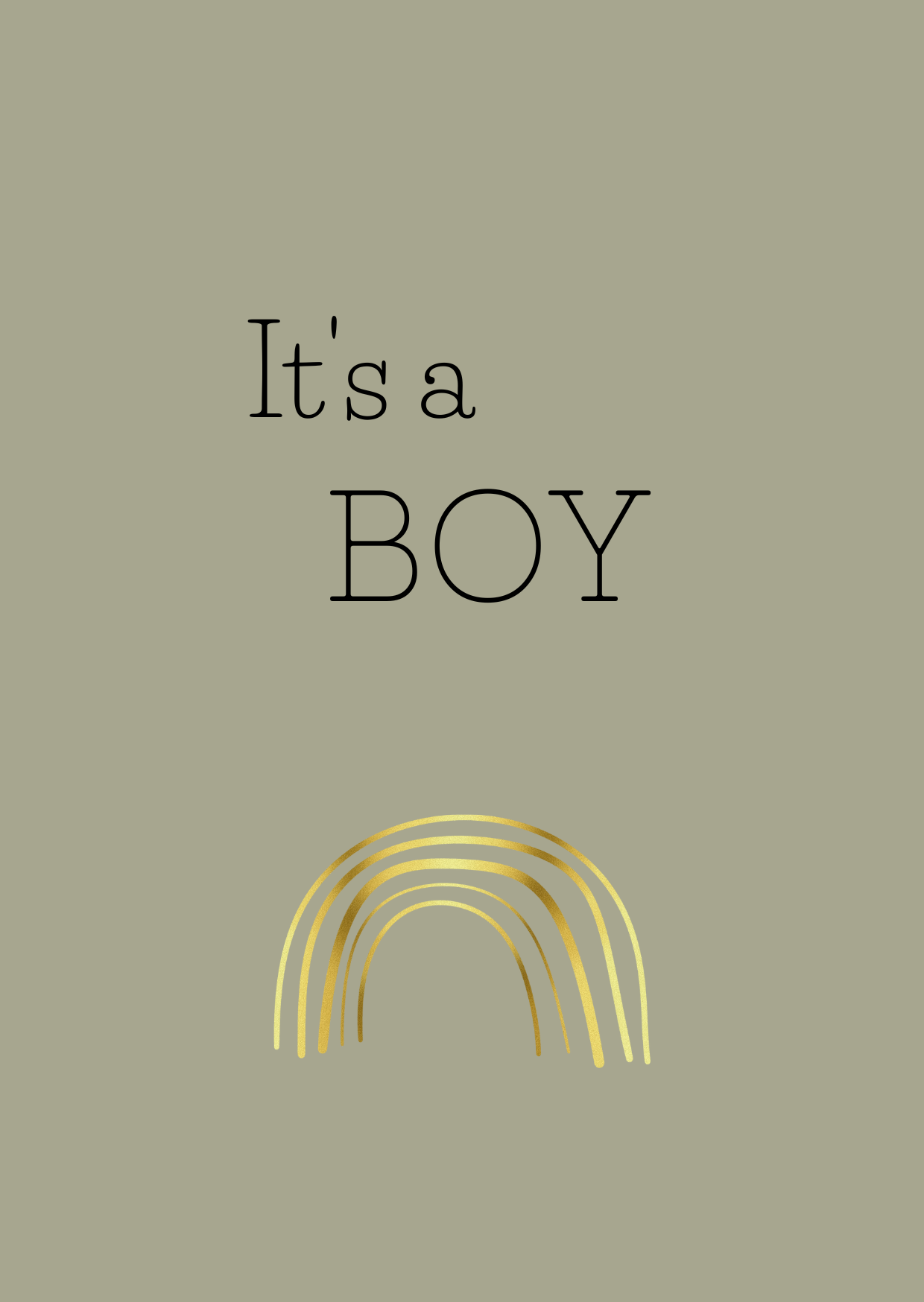 Wenskaart - It's a boy