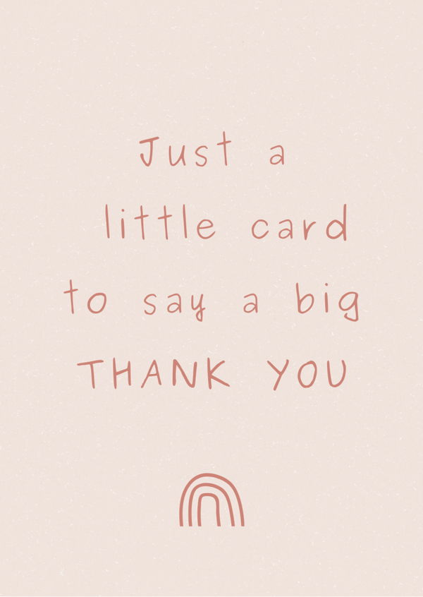 Wenskaart - Thank you big