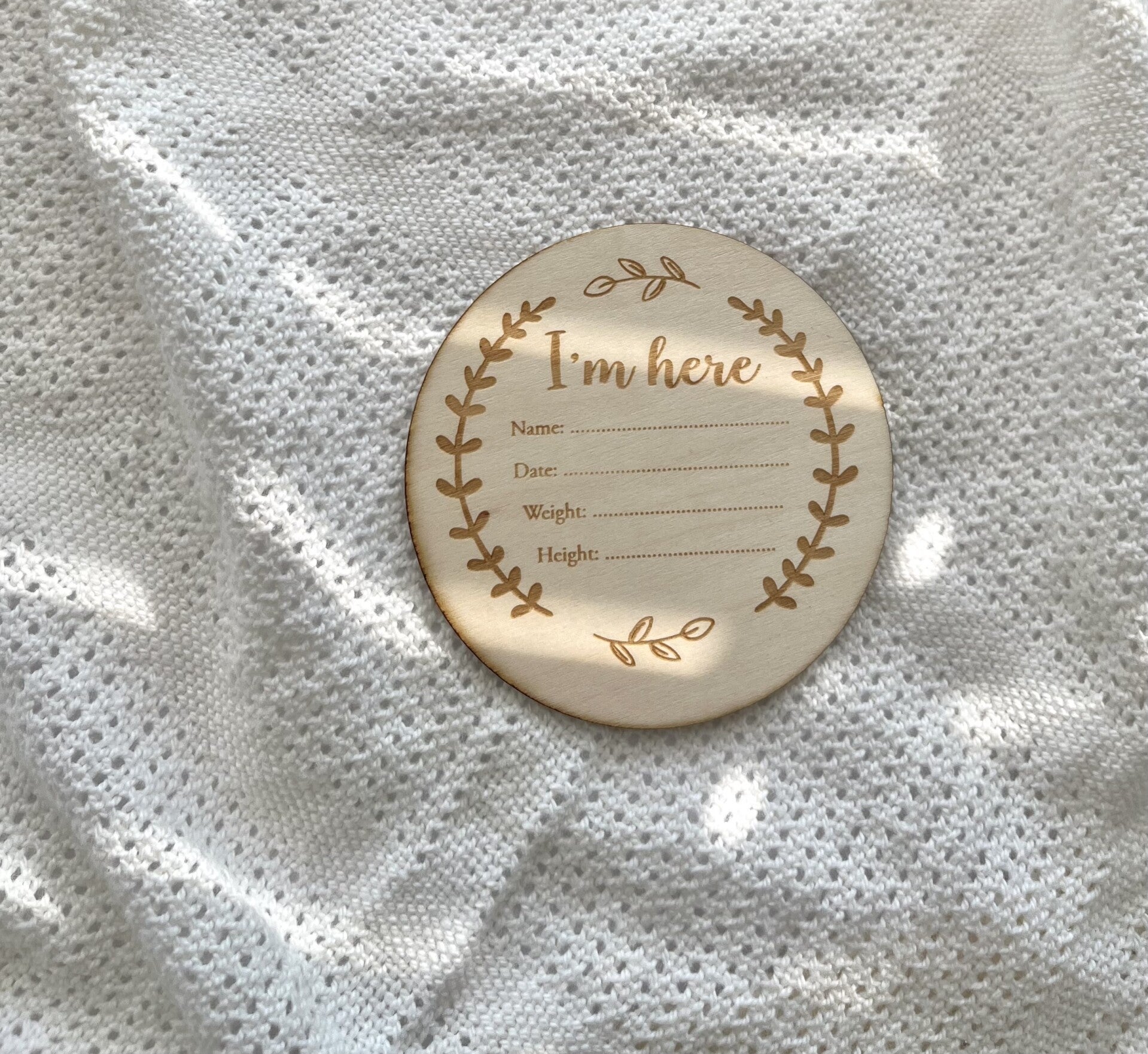 Houten kaart ‘I’m here’