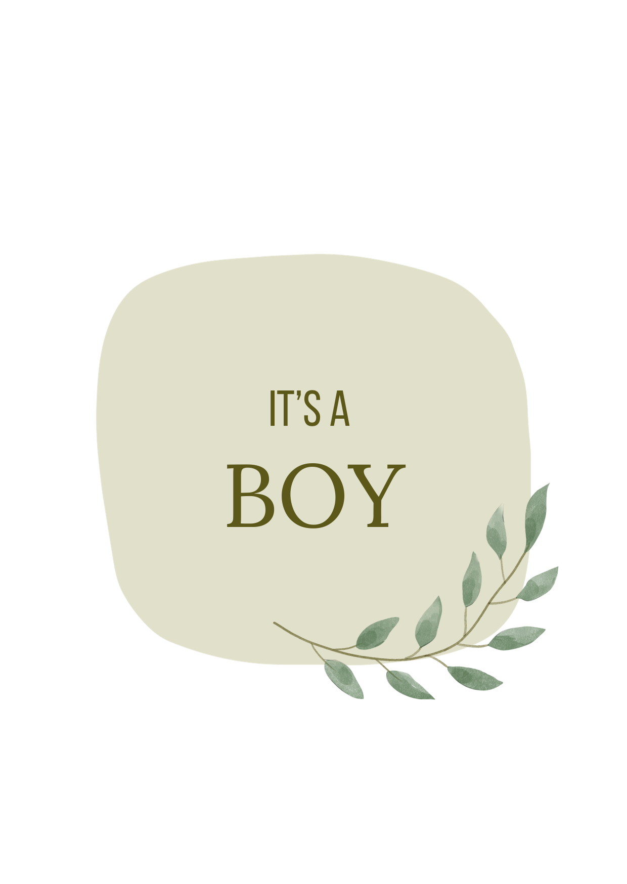 Wenskaart - It's a BOY