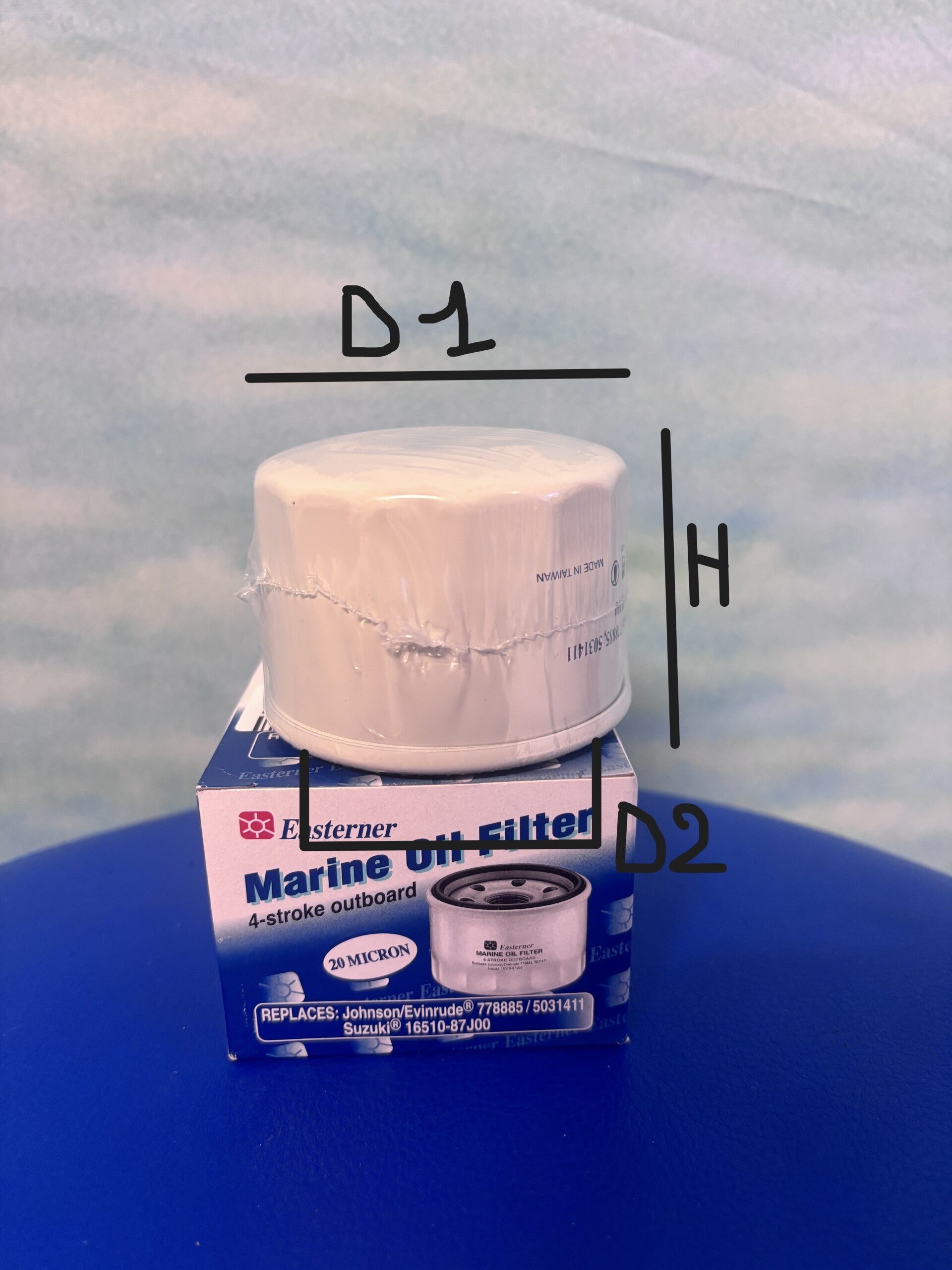 FILTRO OLIO MOTORE EVINRUDE- JOHNSON-SUZUKI 25 70