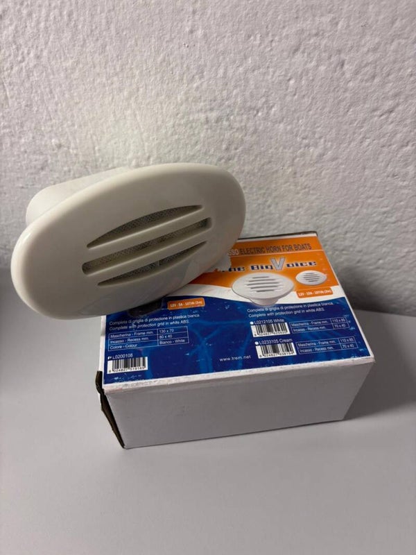 TROMBA OVALE AD INCASSO 12v
