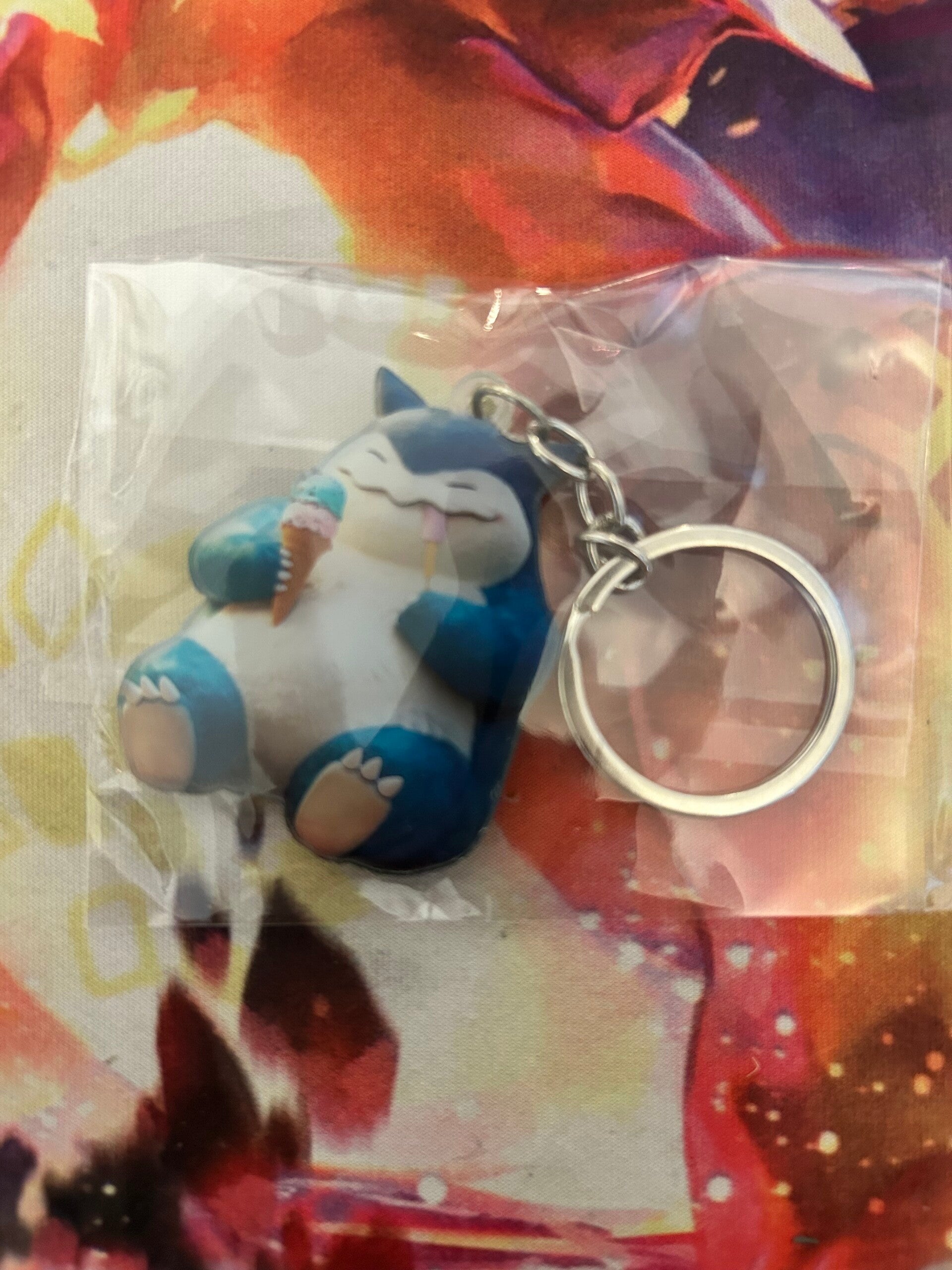 Snorlax porte clé acrylique