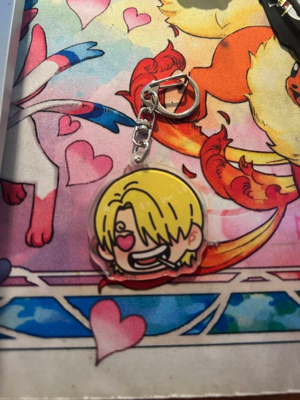 Porte clé acrylique sanji one piece