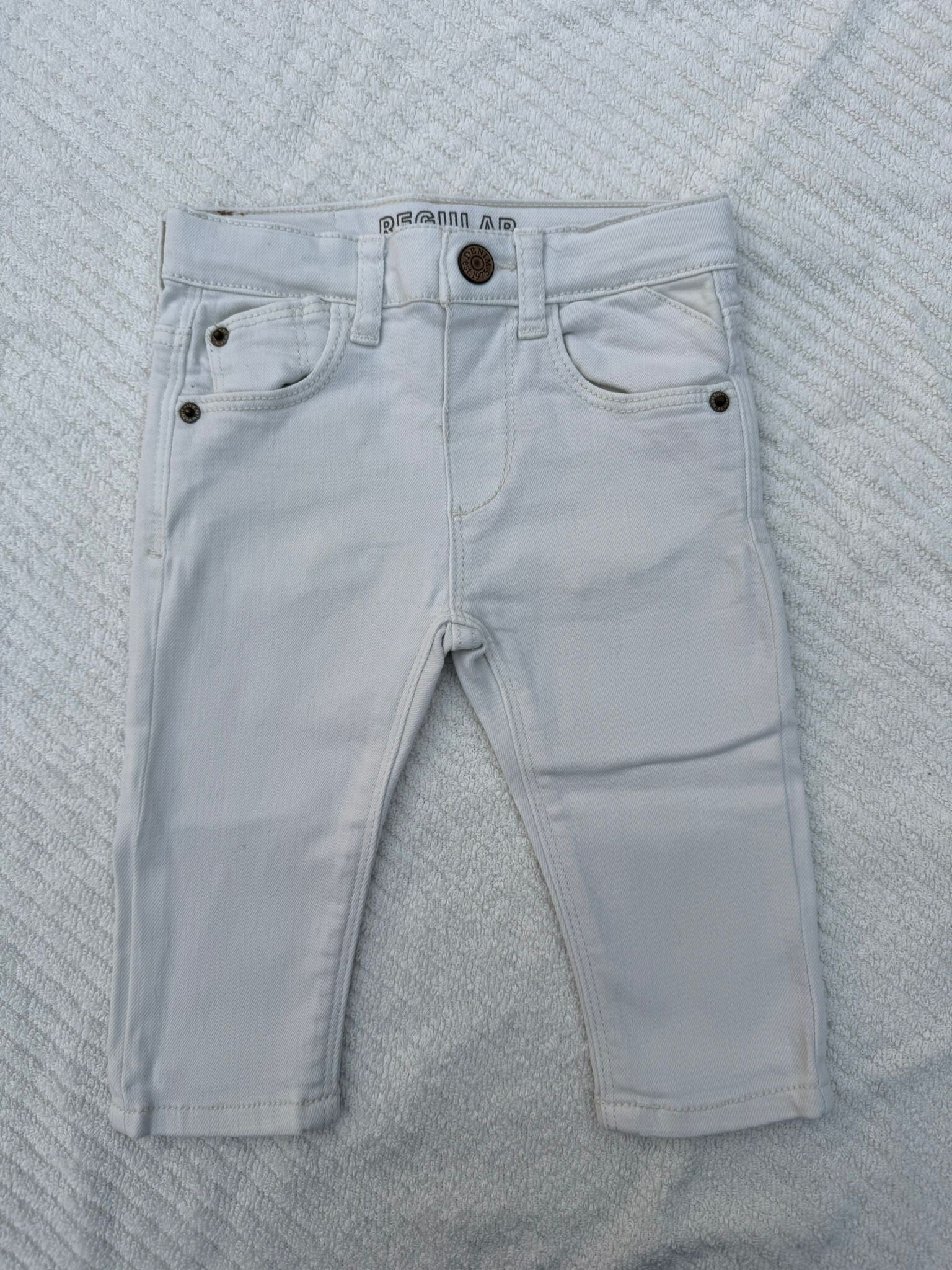 Zara - Witte regular broek - Maat 68