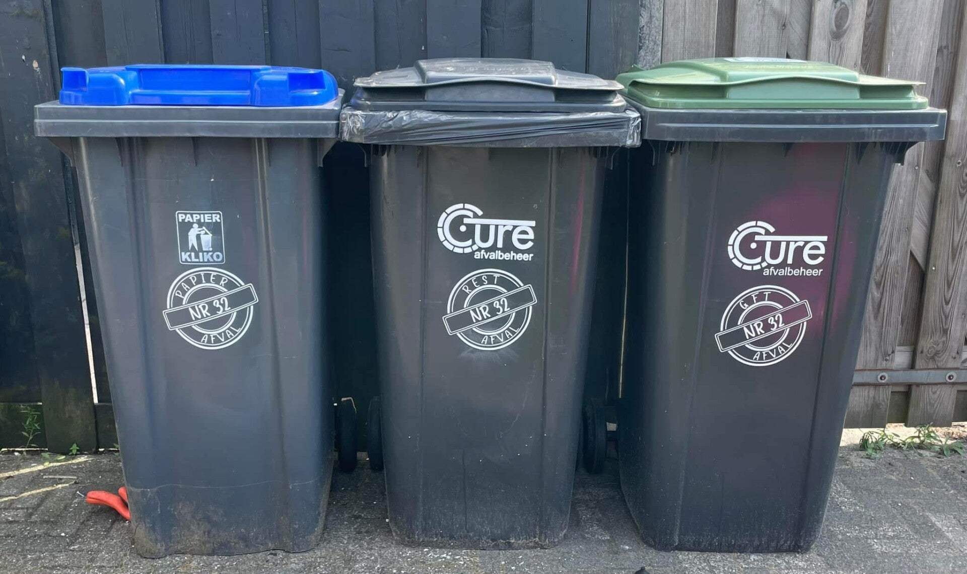 Afvalcontainer stickers