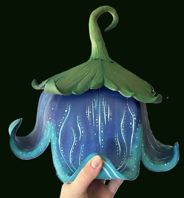 Flower hat Eva-foam blue