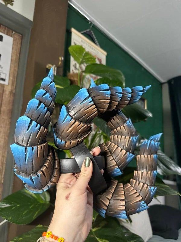 'blue tips' horns Eva-foam