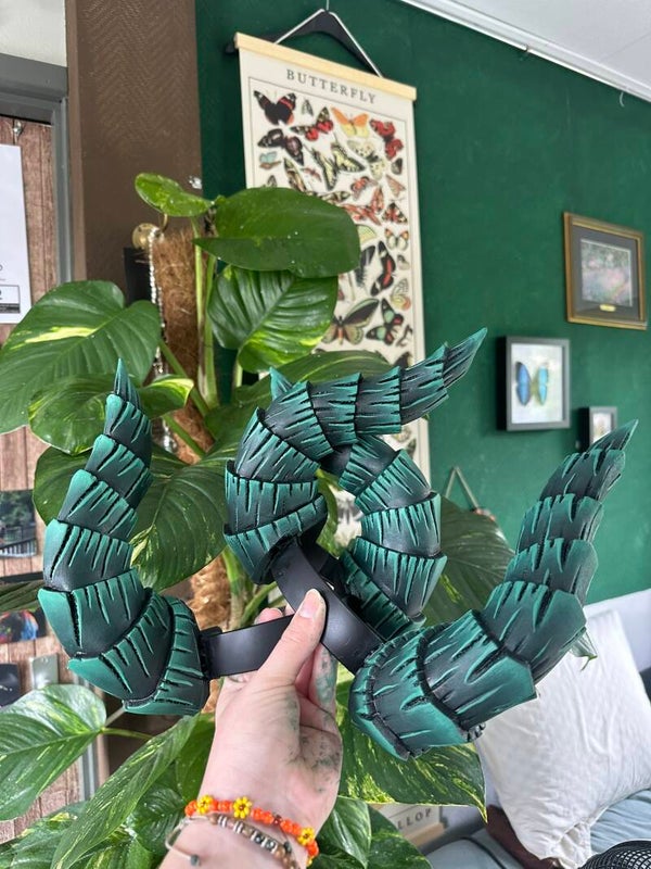 'emerald green' horns Eva-foam