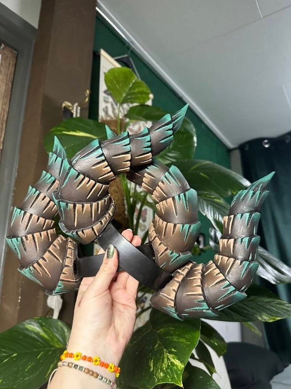 'emerald green tips' horns Eva-foam