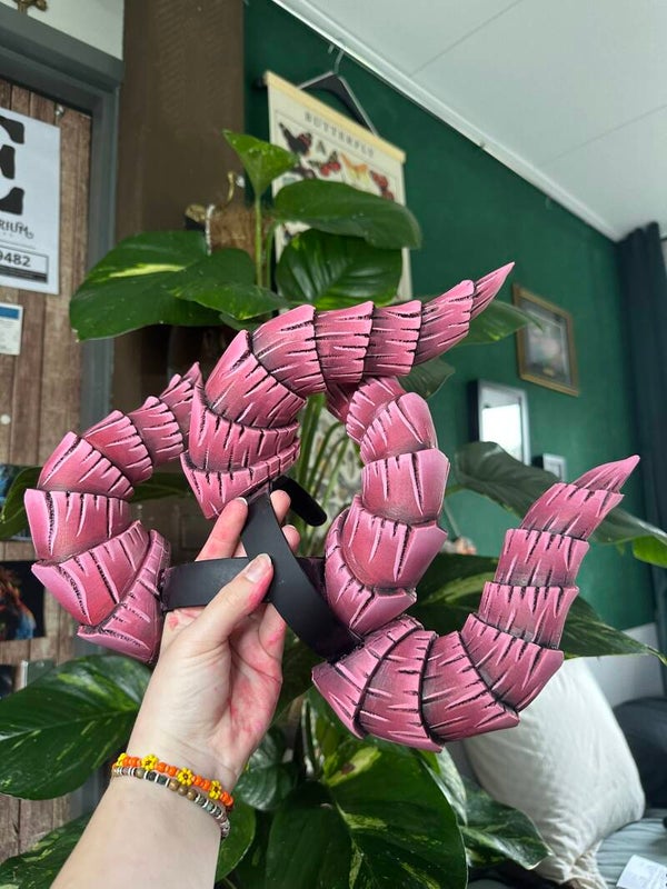 'pink' horns Eva-foam