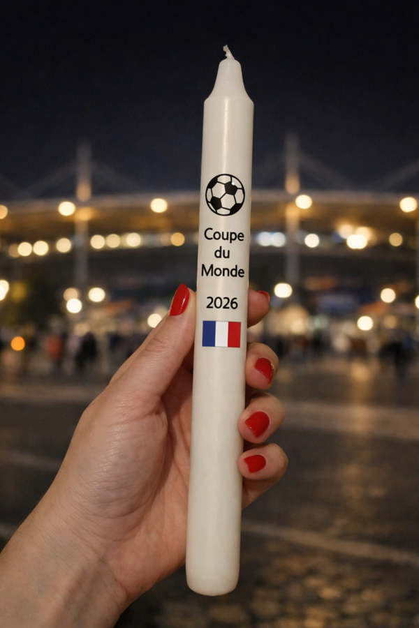 Bougie personnalisée – Spéciale  Coupe du monde