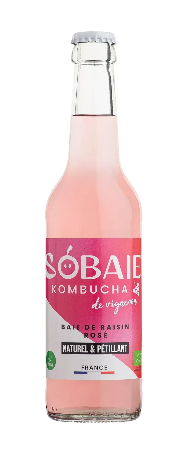 SOBAIE Kombucha de vigneron - Baies de Raisin rosé
