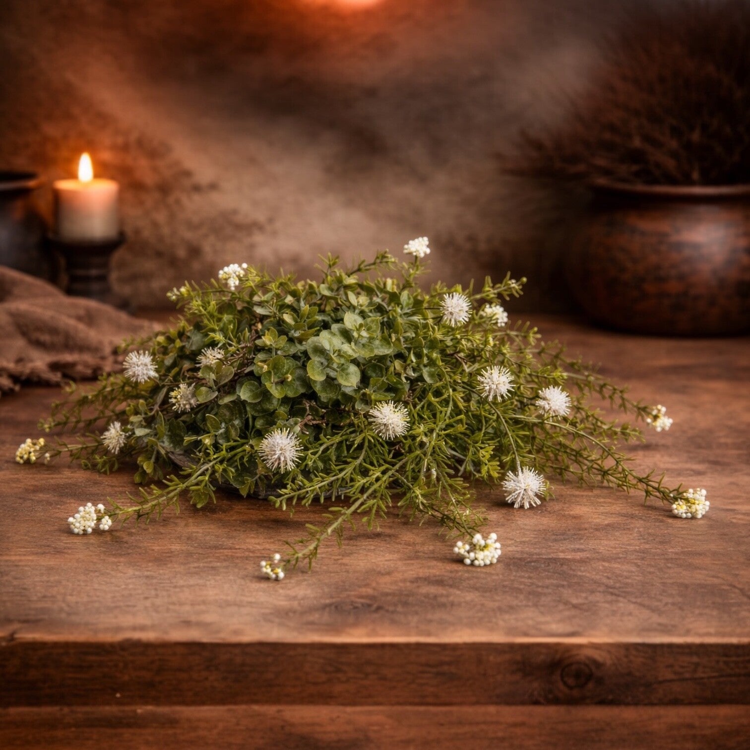 Halve bol (kunst) Klein - Wit