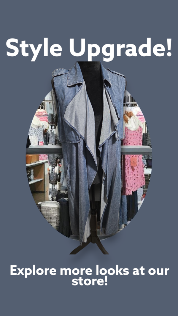 Blue jean long wrap