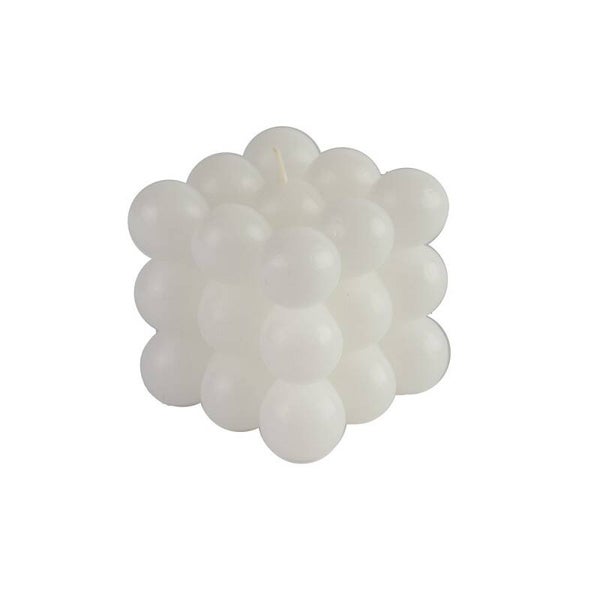 Witte Bubble kaars van Home Society