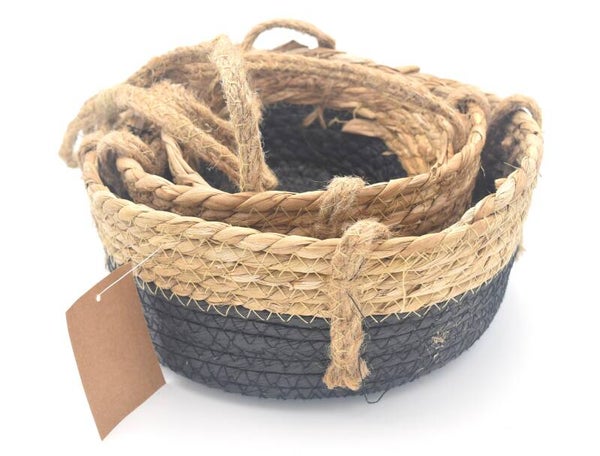 Hanging Basket. Black Rope 3 Lagen