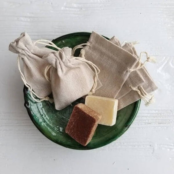 Giftbag Linnen Cotton voor Geurblokjes