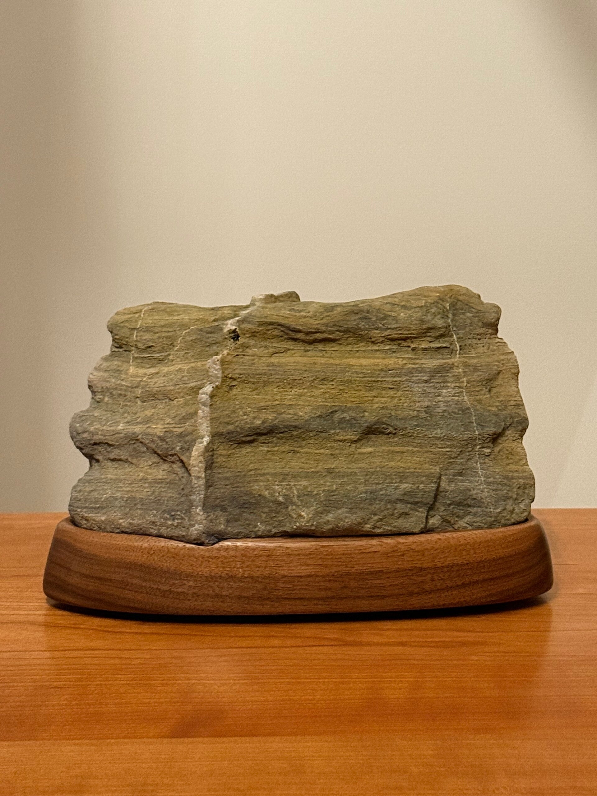 Schist on Black Walnut