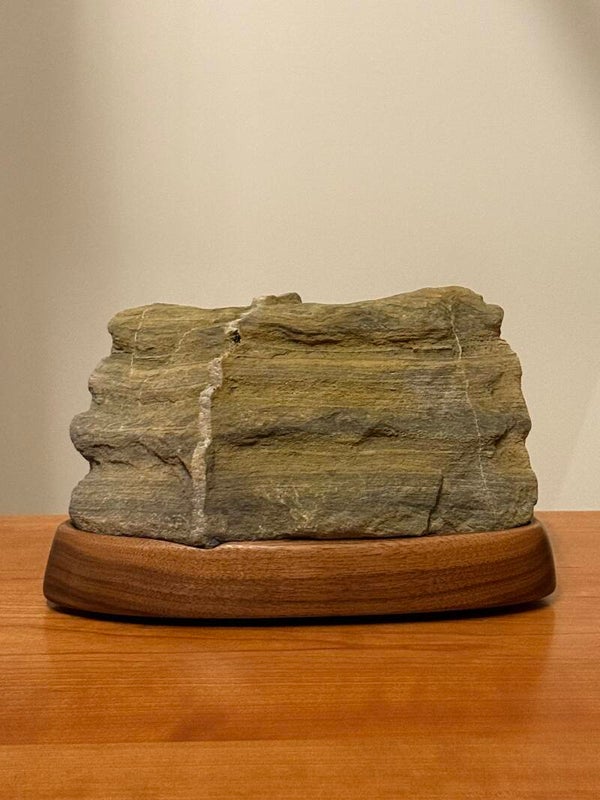 Schist on Black Walnut