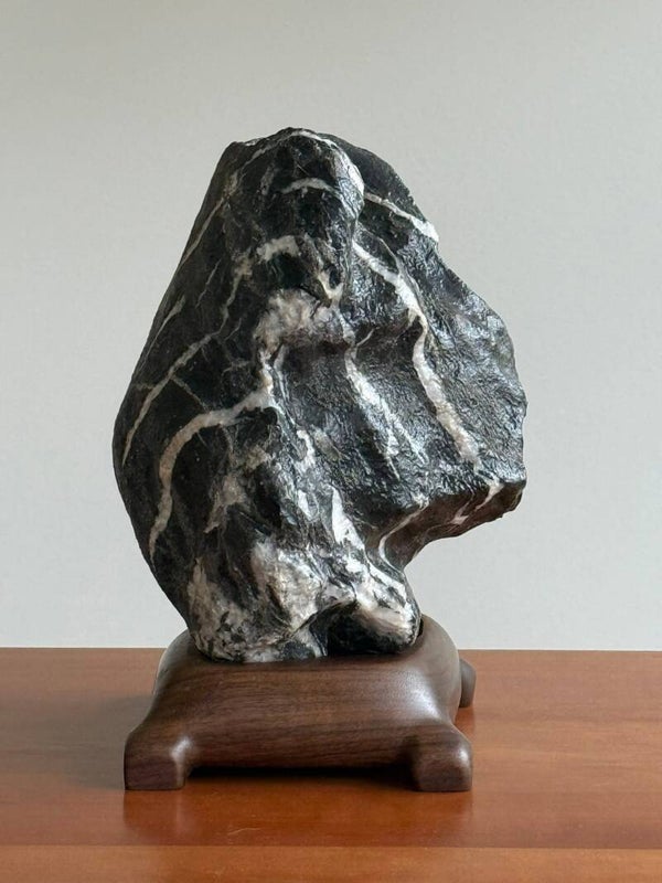 Zebra Marble on Black Walnut