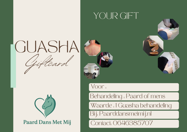 Guasha cadeau kaart Paard