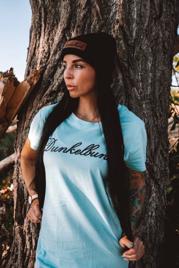 Dunkelbunt Kleid "mint"