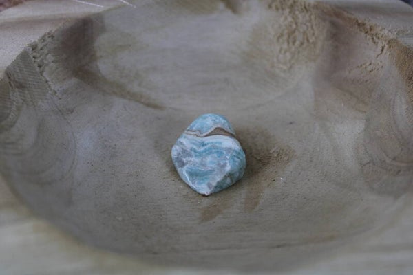 Caribbean blue Calciet Trommelsteen 1