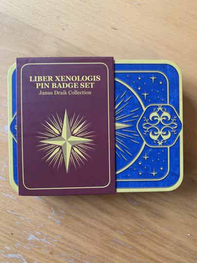Liber Xenologis Pin badges (The Janus Draik Collection)