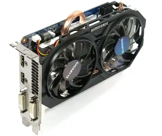 Carte graphique Gigabyte GeForce GTX 750 Ti OC 2Go GDDR5 Windforce HDMI DVI