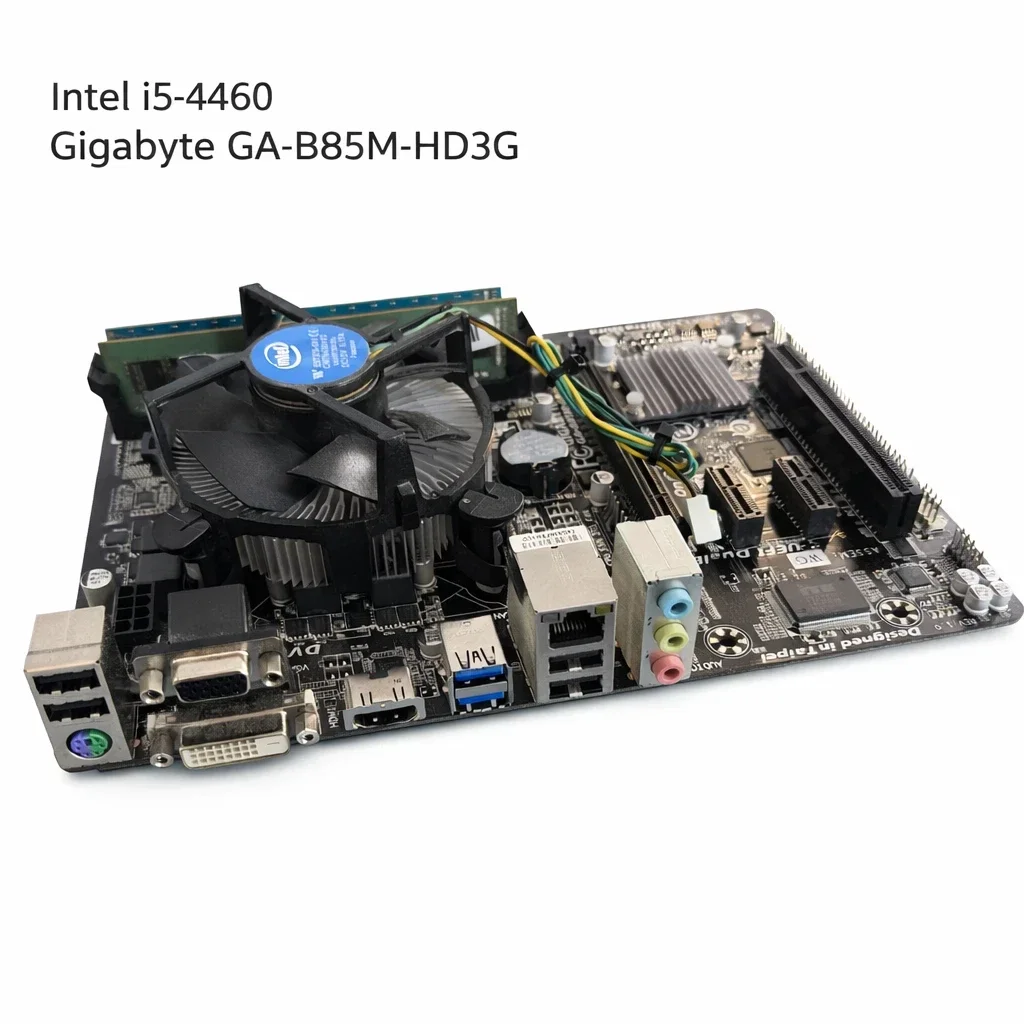 Gigabyte GA-B85M-HD3G + i5-4460 3.2GHz + 8Go DDR3 + Ventirad Intel LGA1150