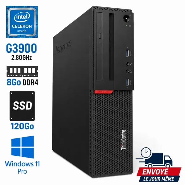 Lenovo ThinkCentre M700 SFF – SSD 120 Go – Windows 11 Pro
