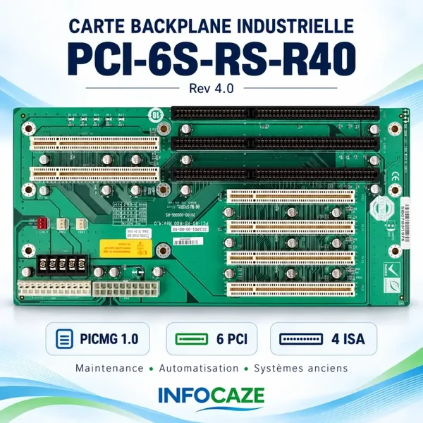 Carte Backplane Industrielle PCI-6S-RS-R40 Rev 4.0 PICMG 1.0 6 PCI 4 ISA