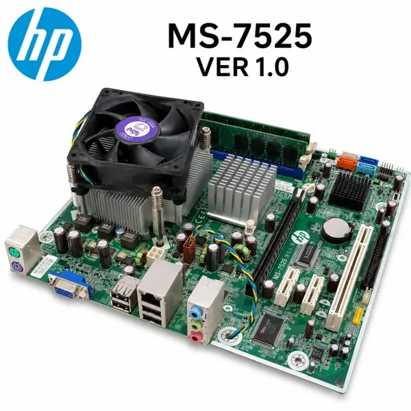 Carte mère HP MS-7525 VER 1.0 + Intel Core 2 Duo + Ventirad LGA775