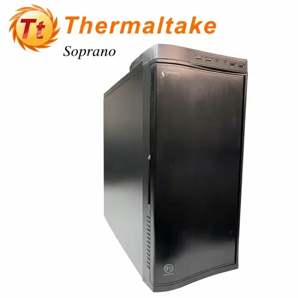 Boîtier Thermaltake Soprano ATX Noir – PC rétro gaming & modding