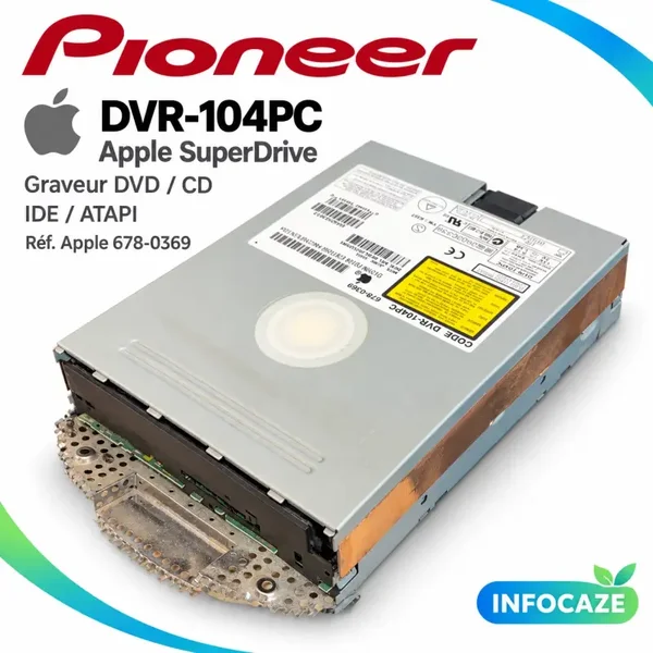 Pioneer DVR-104PC Apple SuperDrive – Lecteur graveur DVD/CD IDE pour Apple G4